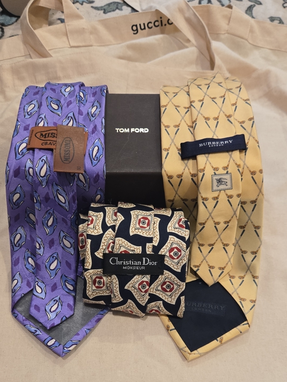 Burberry, DIOR, Missoni Ties
